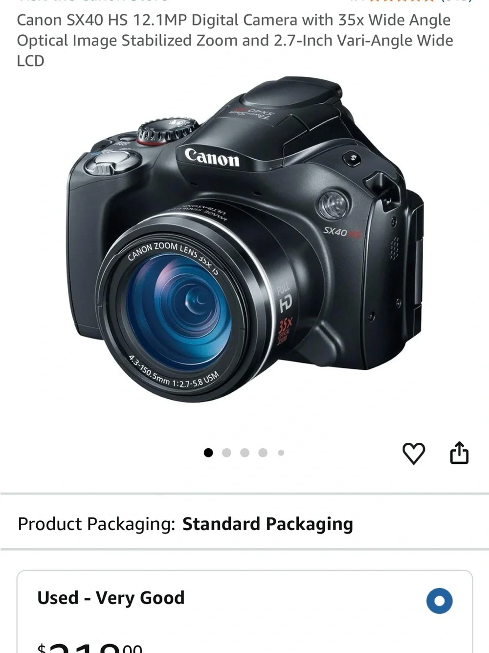 Canon PowerShot SX30 IS Camera Bundle | Lowepro Bag |  Excellent Condition